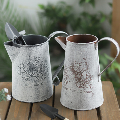 Garden style iron art watering pot