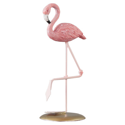 Flamingo cartoon decoration home living room light luxury style desktop decoration